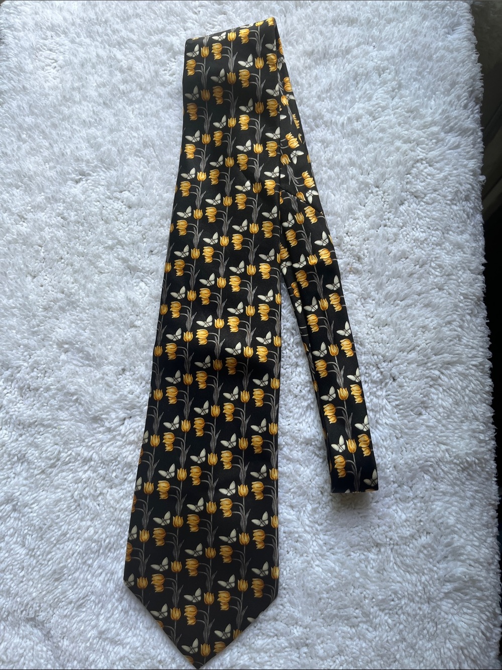 Vintage Lanvin Paris Silk Necktie